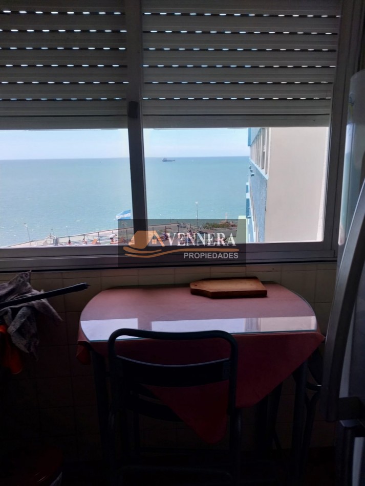 Departamento Tres ambientes con vista al mar 